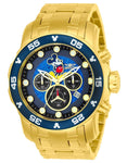 INVICTA Disney Limited Edition Mens Watch - Gold Tone - Blue Dial-Date- Bracelet - INVICTA-23766