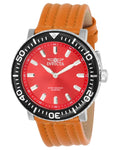 INVICTA I-Force Men's Watch - Stainless Steel - Red Dial - Brown Leather Strap - INVICTA-24043