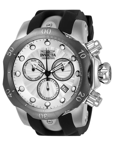 Invicta Mens Venom Chronograph - Stainless - Black Rubber Strap - 1000m - Date - INVICTA-24256_d1184722-0276-479c-9bd5-c76286c059c3