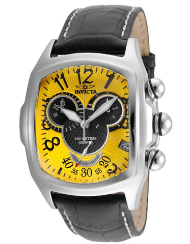 INVICTA Disney Limited Edition Mens Lupah Watch - Yellow Dial - Mickey - 100M - INVICTA-24524_c0762205-ac37-4248-a3e9-0dbc2858a802