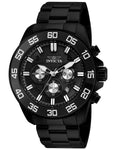 Invicta Mens Pro Diver Chronograph - Black Case & Bracelet - 100m - Date - INVICTA-24735