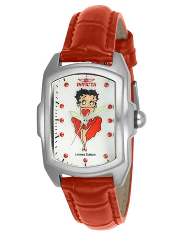 INVICTA Character Collection Womens Watch - Betty Boop - Stainless - Leather - INVICTA-25249