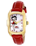 INVICTA Character Collection Womens Watch - Betty Boop - Gold-Tone - Leather - INVICTA-25466