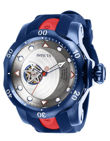 INVICTA Marvel Limited Edition Mens Open Heart  - Blue Metal - Captain America - INVICTA-26062