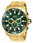 INVICTA Pro Diver Mens Watch - Gold-Tone - Chronograph - Bracelet - Green Dial - INVICTA-26077_7b75fc33-bb5f-4a3f-a8aa-fb8a0ad17ffb