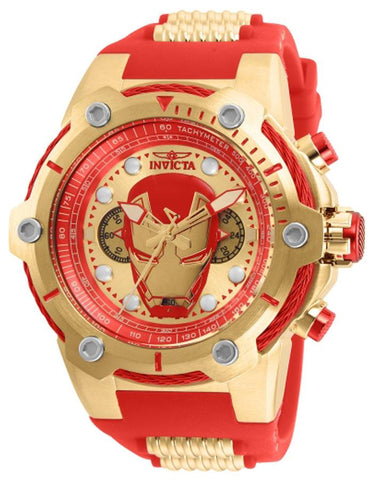 INVICTA Marvel Limited Edition Mens  Bolt - Chronograph - Gold-Tone - Iron Man - INVICTA-26906_7115cb63-8661-40c7-945a-f7d61491a129