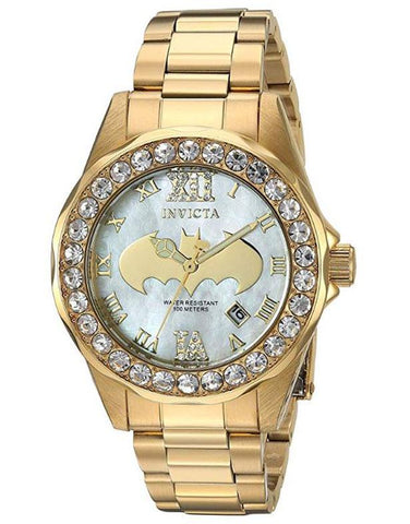 INVICTA DC Comics Limited Edition Womens Watch - Gold-Tone - Crystal - Batman - INVICTA-29304_5db6d363-8c0b-4cb8-81f6-e9378137ac00