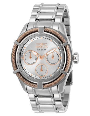 INVICTA Bolt Womens Watch - Stainless Steel - Rose Gold Cable Bezel - 200M - INVICTA-29451