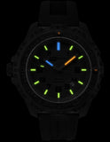 ArmourLite Isobrite Eclipse - Green&#44; Blue & Orange T100 - Black Rubber Strap - ISO203-MILB