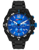 ArmourLite Isobrite Valor Series Chronograph - Blue Dial - Black - Silicone - ISO422