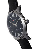 ArmourLite Isobrite Grand Slimline Series - Black Dial - Date - Leather Strap - ISO902A