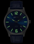 ArmourLite Isobrite Grand Slimline Series - Blue Dial - Blue Leather Strap - ISO903B