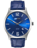 ArmourLite Isobrite Grand Slimline Series - Blue Dial - Blue Leather Strap - ISO903