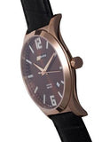 ArmourLite Isobrite Grand Slimline - Brown Dial - Rose-Tone - Black Leather - ISO904A