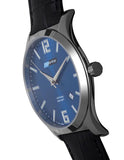 ArmourLite Isobrite Grand Slimline Series - Blue Dial - Black Leather Strap - ISO906A