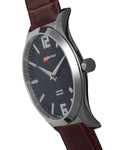 ArmourLite Isobrite Grand Slimline Series - Black Dial - Brown Leather Strap - ISO907A