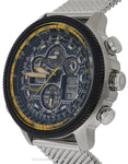 Citizen Mens Navihawk Eco-Drive Chronograph - Bracelet - Blue & Yellow Dial - JY8031-56LA_8221c5bc-3ed2-41dd-a96c-ef80ada90cf2