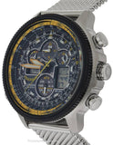 Citizen Mens Navihawk Eco-Drive Chronograph - Bracelet - Blue & Yellow Dial - JY8031-56LA_8221c5bc-3ed2-41dd-a96c-ef80ada90cf2