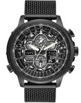 Citizen Eco-Drive Mens Navihawk AT Chrono - Dark Gray Case & Mesh Bracelet - JY8037-50E_adcb18b7-e50e-45df-9da3-5d0cd0240899