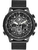 Citizen Eco-Drive Mens Navihawk AT Chrono - Dark Gray Case & Mesh Bracelet - JY8037-50E_adcb18b7-e50e-45df-9da3-5d0cd0240899