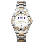 Louisiana State University All-Pro Mens Watch - Gold and Silver Tone - Bracelet - LSU153