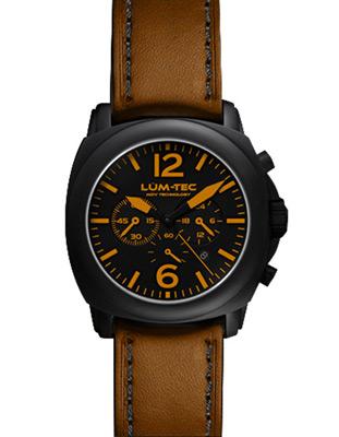 Lum-Tec Mens M-Series Quartz Chrono - Matte Black Dial Orange Lume - 40mm - M73-S_4be97141-44fa-46de-b6ba-41505929f69a