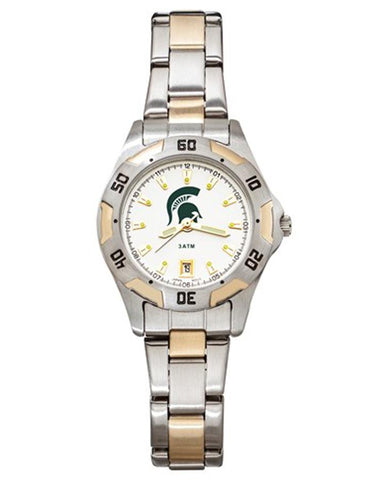 Michigan State University All Pro Womens Watch - Gold and Silver Tone - Bracelet - MIS154