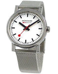 Mondaine EVO Gents Mesh Bracelet - Stainless - White Dial - 35mm Case - MSE.35110.SM_f18631c1-a9a6-470f-87ba-95ba87304801