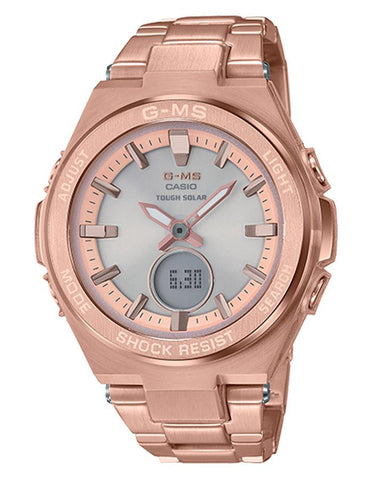 Casio G-Shock G-MS Womens Watch - Rose Gold-Tone - Solar - Afterglow - MSGS200DG-4A_accb732e-05c0-4bc6-a950-997583ef16f7