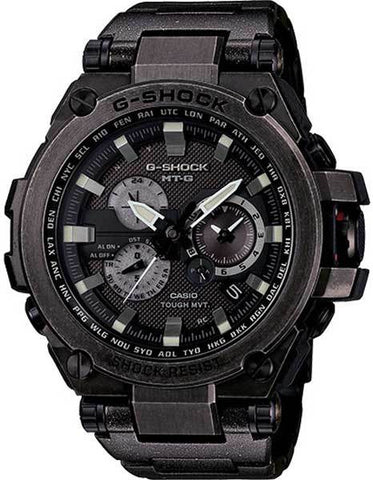 Casio G-Shock Solar Triple-G Atomic Watch - Black Stainless Steel Case - MTGS1000V-1A