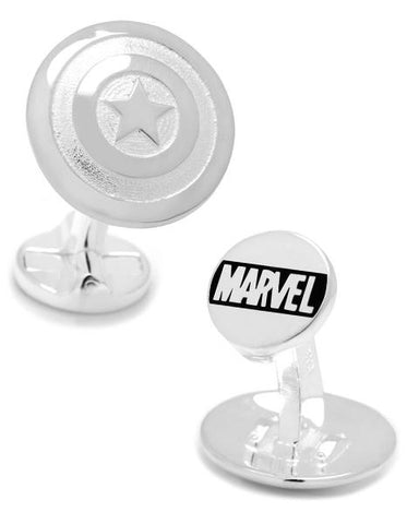 Marvel Super Heroes Captain America Shield Cufflinks - Sterling Silver - MV-CPTA-S925_e6eef298-53a1-489d-bf22-5d819cc37310