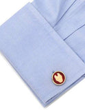 Marvel Comics Iron Man Gold Plated Cufflinks - Polished Enamel - MV-IRMN-GLB_93077ae7-10bf-4c7a-9a17-8cda9df92573