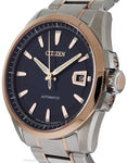 Citizen Signature Grand Classic Mens Two-Tone Automatic - Blue Dial with Date - NB0046-51LA