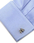 Ox & Bull Bicycle Cufflinks - Antique Silver Plated - Round Swivel Back - OB-MP-BICYB_cd2a1036-4aab-4bd9-839d-874a492240e1