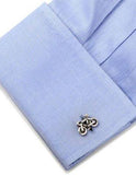 Ox & Bull Bicycle Cufflinks - Antique Silver Plated - Round Swivel Back - OB-MP-BICYB_cd2a1036-4aab-4bd9-839d-874a492240e1