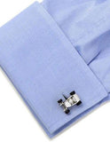 Ox & Bull Hot Rod Car Cufflinks - Antique Silver Plated - Round Swivel Back - OB-MP-HRCARB_3870e9a7-9bca-4b43-b98d-17d05186f1cc