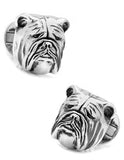 British Bulldog 3D Cufflinks - Sterling Silver - Swivel Closure - OBS-BLLDG-3D_270308b7-5e92-4983-ad4c-3bd7dd6b359f