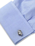 Ox & Bull Knight Helmet Cufflinks - Sterling Silver - Round Swivel Back - OBS-KNIGHTB_e96561b3-a160-4e6d-8019-3be90c25c496