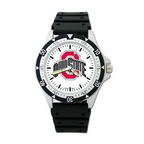 Ohio State University Mens Option Watch - Chronograph - Rubber Strap - OSU135