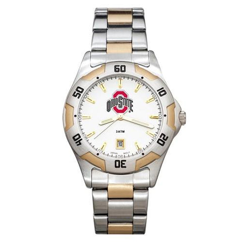 Ohio State University All-Pro Men's Watch - Gold and Silver Tone - Bracelet - OSU153_63cfa088-2e5e-4778-9471-545d215b5bd2