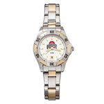 Ohio State University All-Pro Womens Watch - Gold and Silver Tone - Bracelet - OSU154