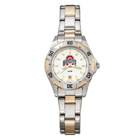 Ohio State University All-Pro Womens Watch - Gold and Silver Tone - Bracelet - OSU154