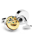 Penny Black 40 Kinetic Watch Movement Cufflinks - Gold & Stainless Steel - PB-KWM-GSTLA_7c1687c5-c986-48b6-a750-593f68be21f8