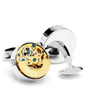 Penny Black 40 Kinetic Watch Movement Cufflinks - Gold & Stainless Steel - PB-KWM-GSTLA_7c1687c5-c986-48b6-a750-593f68be21f8