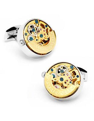 Penny Black 40 Kinetic Watch Movement Cufflinks - Gold & Stainless Steel - PB-KWM-GSTL_7c15d3b3-891b-4d2b-9d41-7584bcfcb7b6