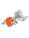 Cleveland Browns Helmet Cufflinks - Enamel Detail - Bullet Back - PD-CLE-SLA_7d717b43-a0e3-4ef1-bf34-3bc2c074b006