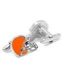 Cleveland Browns Helmet Cufflinks - Enamel Detail - Bullet Back - PD-CLE-SLA_7d717b43-a0e3-4ef1-bf34-3bc2c074b006