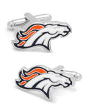 Denver Broncos Officially Licensed Cufflinks - Enamel Detail - Bullet Back - PD-DEN-SLA_b72574f1-277e-4965-ab8a-fda427f6493f