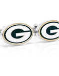 Green Bay Packers Logo Cufflinks - Enamel Detail - Bullet Back - PD-GB-GLA_a1c68ffe-a0cb-4fd1-80af-8434d1006c6b