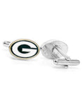 Green Bay Packers Logo Cufflinks - Enamel Detail - Bullet Back - PD-GB-GLB_e0378451-f66e-4361-ae12-d61a8e189d62